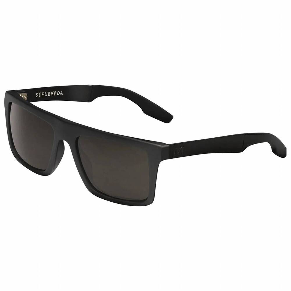 NEW IVI VISION unisex sepulveda sunglasses in matte black-brushed black/grey pol